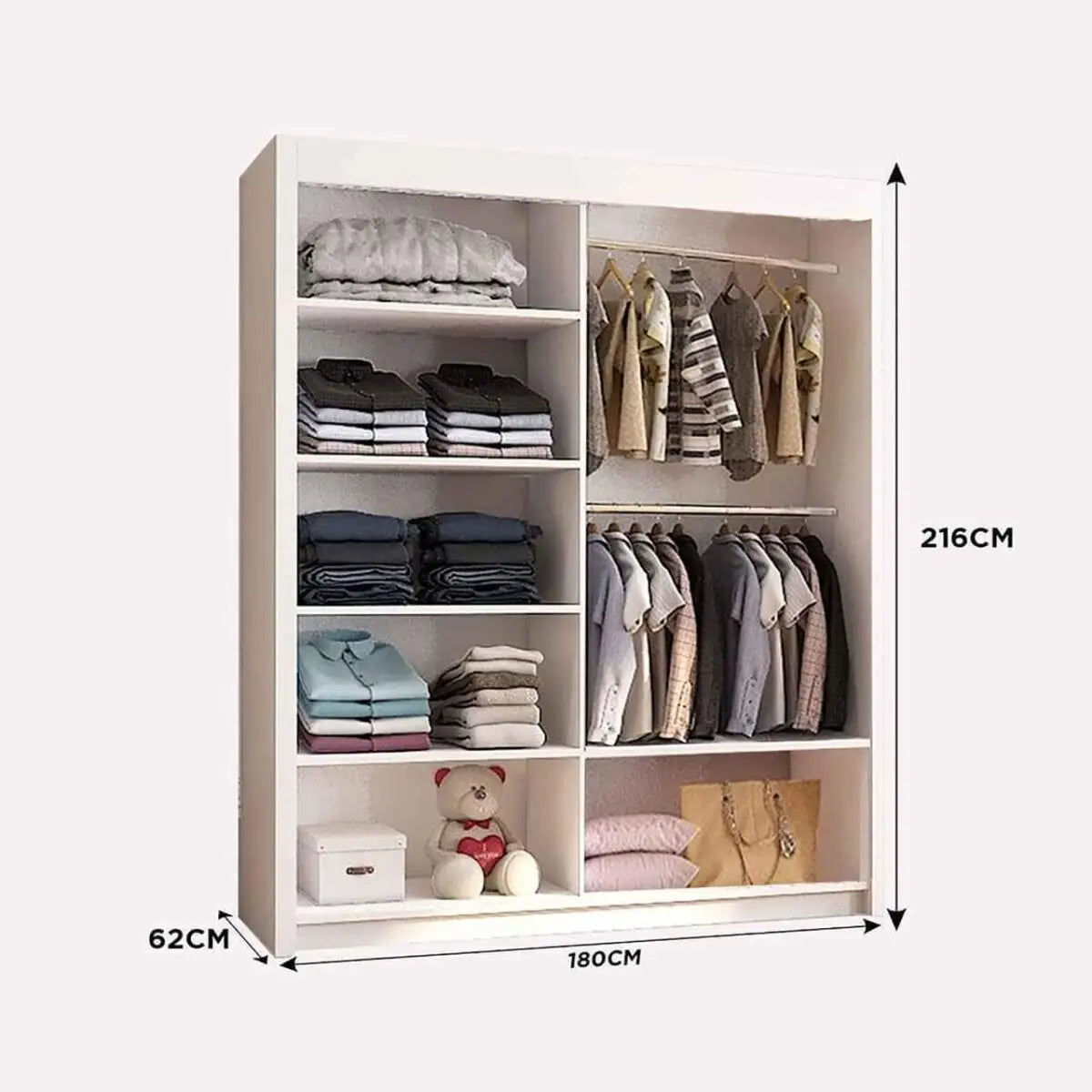 OSLO WARDROBE 120cm/150cm/180cm/203cm