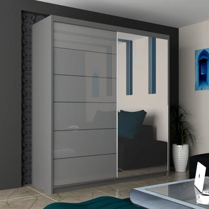 LYON 150CM/180CM/203CM GLOSSY WARDROBE