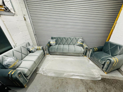 Turkish 3 & 2 & 1 Seater Sofa Bed with Storage