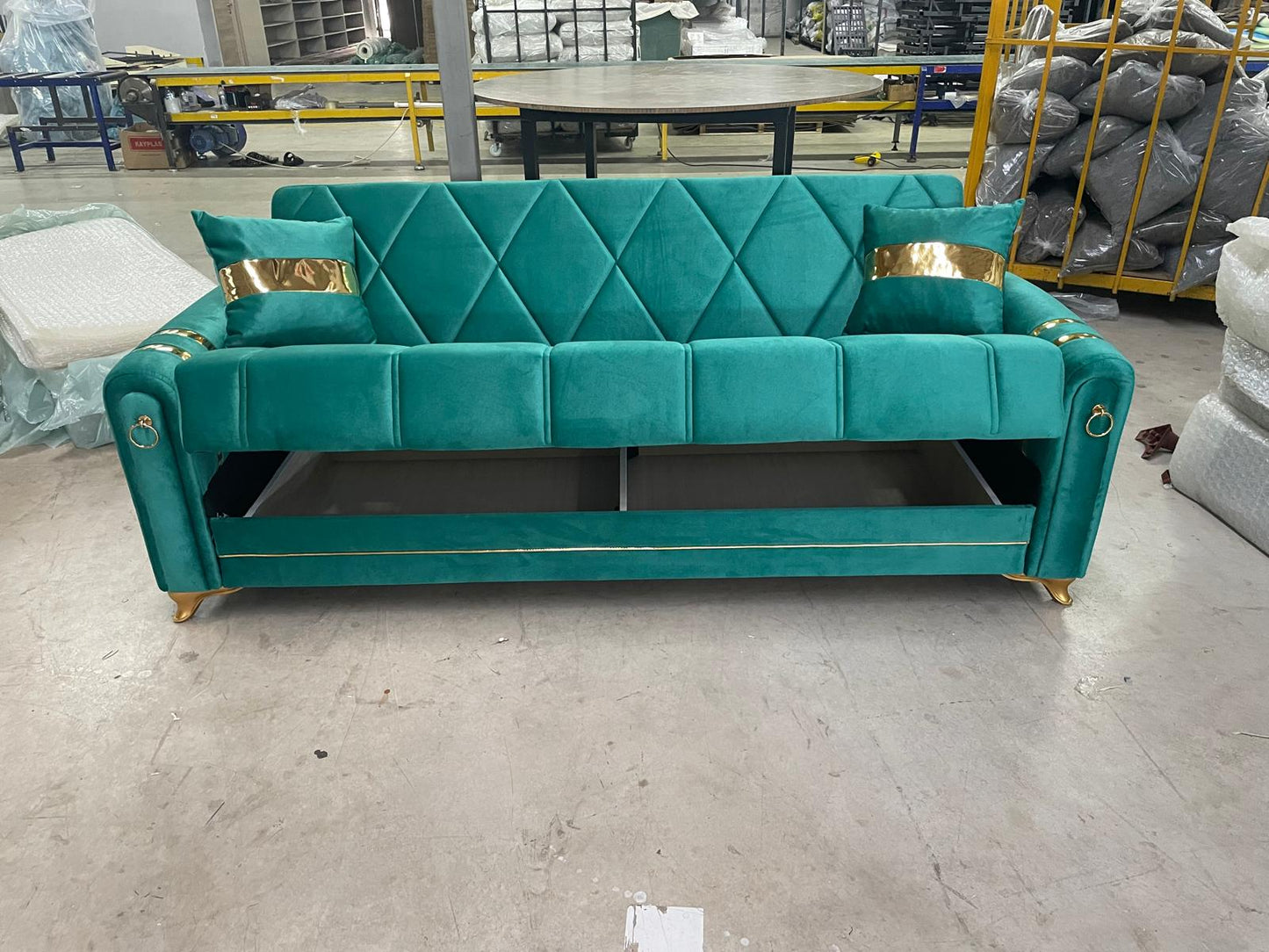 Turkish 3 & 2 & 1 Seater Sofa Bed With Storage