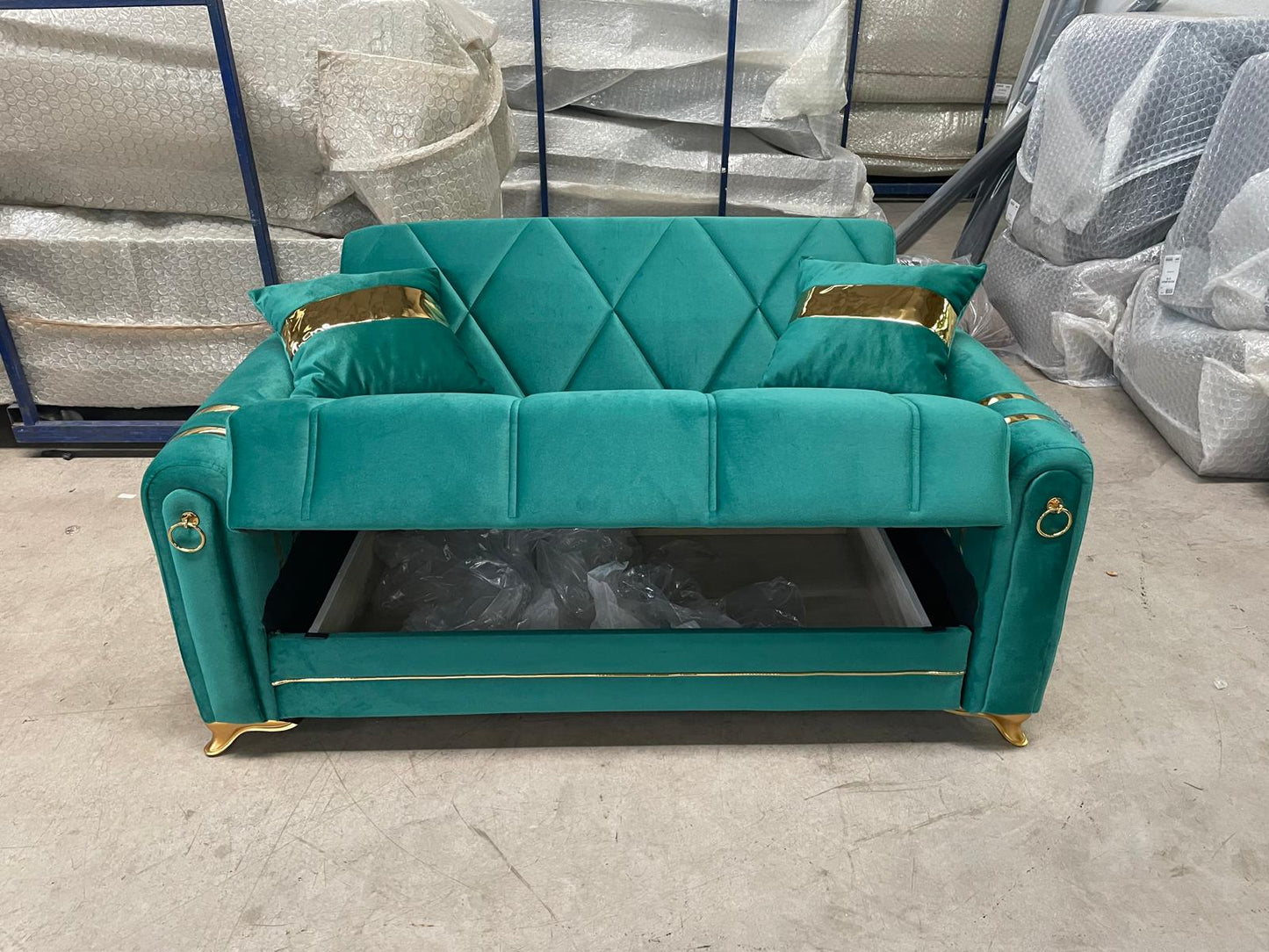 Turkish 3 & 2 & 1 Seater Sofa Bed With Storage