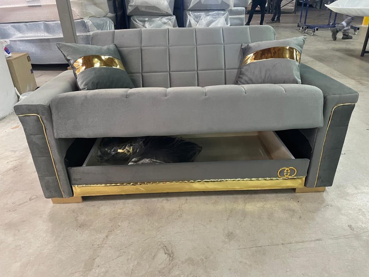 Turkish 3 & 2 & 1 Seater Sofa Bed With Storage