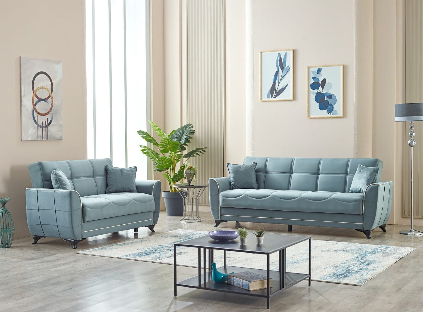 Turkish 3 & 2 & 1 Seater Sofa Bed with Storage